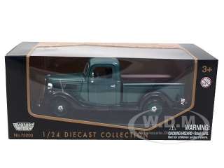 1937 FORD PICK UP TRUCK GREEN 1:24 DIECAST MODEL CAR  