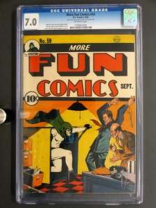 More Fun Comics #59 DC 1940 CGC 7.0 FN/VF   Spectre cover   1 of Top 5 