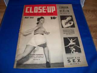 1941 Close Up Pinup Magazine Ruth Roman Joanne Marshall  