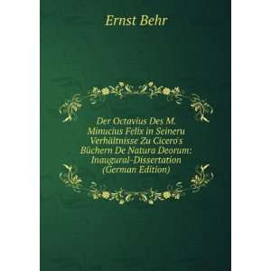    Dissertation (German Edition) (9785874805272) Ernst Behr Books