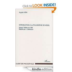 Introduction a la Philosophie de Hegel (Ouverture philosophique 