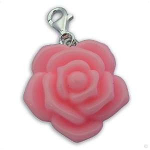   Rose Flower rose dangle #8421, bracelet Charm  Phone Charm Jewelry