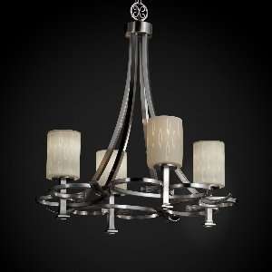  POR 8560   Justice Design   Arcadia 4 Uplight Chandelier 