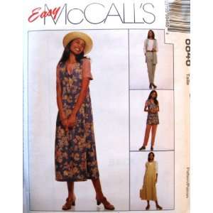 McCalls Sewing Pattern 8846 Misses Unlined Vest, Jumper, Top & Pull 
