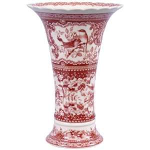  Red and White Porcelain Vase: Home & Kitchen