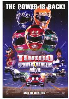 TURBO MOVIE POSTER A MIGHTY MORPHIN POWER RANGERS FILM  