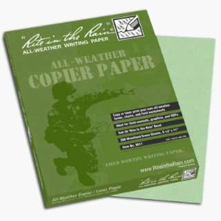  Rite in the Rain Tactical All Weather Copier Paper Green 