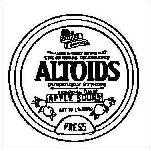 WRIGLEY 63163 ALTOID SOURS HARD CANDY APPLE 1.76 PACK 8  