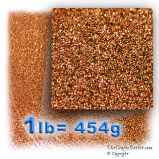 1lb  454g Polyester Glitter powder Dust Copper  