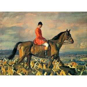  Portrait of Major T Bouch by Sir Alfred Munnings. size: 24 
