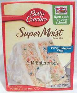 Betty Crocker Super Moist Party Rainbow Chip Cake Mix 15.25 oz  