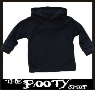Baby long sleeved hooded t shirts are available in 7 colours white 