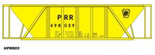RailShop PRR MOW Yel H30 Cov Hop Kit HO Scale inc Decal  
