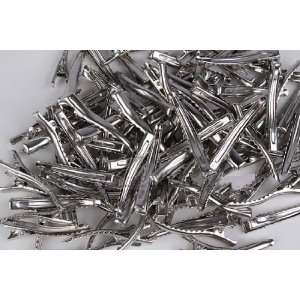    Bulk Bag 4.5cm Silver Alligator Clips   Package of 200 Beauty