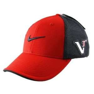 Nike VR 2010 Golf Cap Hat Tour Swoosh Flex Mesh Red XL 
