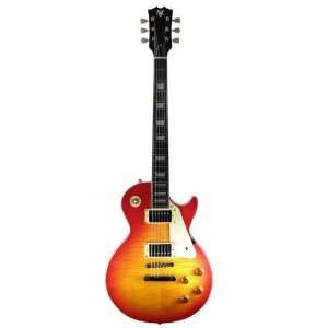   Guitar Solid Set Neck Lp Standrd Flame Top Musical Instruments