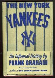 1948 Grahams The New York Yankees HC Book w/DJ  