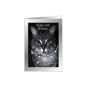  19th Happy Birthday ~ Spaz the Cat Card: Toys & Games