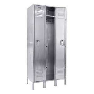 Hallowell 304 Stainless Steel Locker, 12W X 18D X 78H, Single Tier 