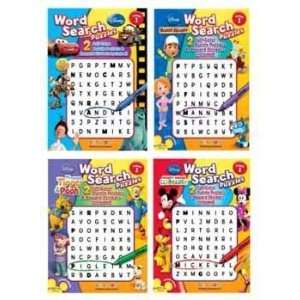  Disney Word Search with Stickers & Poster Case Pack 48 
