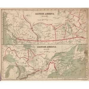  Ivison, Blakeman & Taylor 1883 Antique Map of British 
