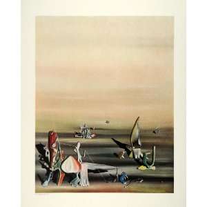  1941 Print Yves Tanguy Abstract Art Surrealism Le Temoin 