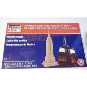    Empire State Building, New York; Wooden Puzzle 