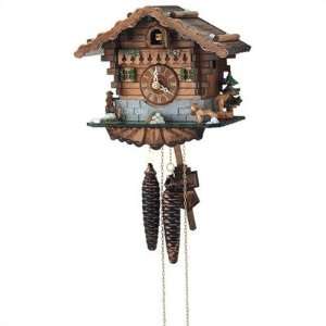   Black Forest St. Bernard and Woodchuck Cuckoo Clock