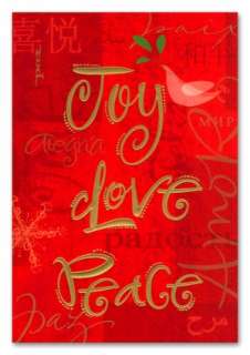   Joy Love Peace Christmas Boxed Card by Sunrise Greetings, UNICEF