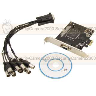 8CH RealTime 240fps Full D1 High Quality PCI E DVR Card  