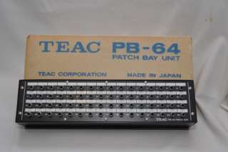 Vintage TEAC PB 64 Reel to Reel PB64 Patch Bay Unit  