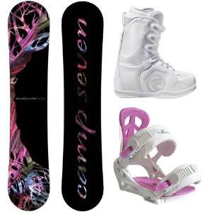 Camp Seven Featherlite 2012 Womens Snowboard Package with Flow Vega 
