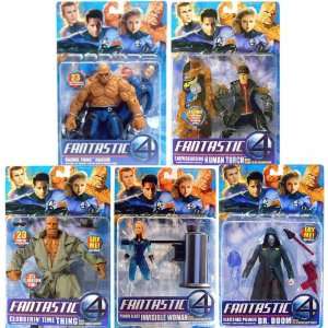  Fantastic Four Movie Series 3 (Set of 5) Toys & Games