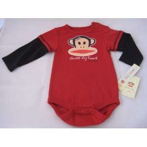   Paul Infant New Born Baby Long Sleeve Bodysuit Red 0 3 Months Baby
