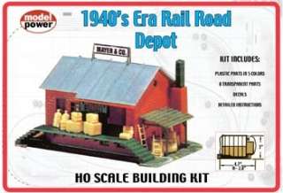 HO  1940s ERA RAILROAD DEPOT KIT  TRAIN LAYOUTS #625  