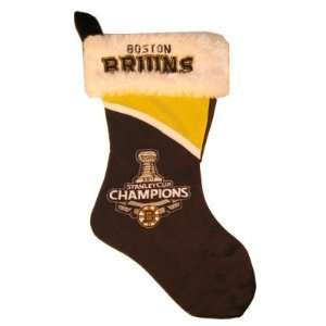 Boston Bruins 2011 Stanley Cup Champions Colorblock Plush Christmas 