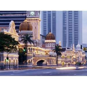 Sultan Abdu Samad Building, Kuala Lumpur Law Court, Illuminated at 