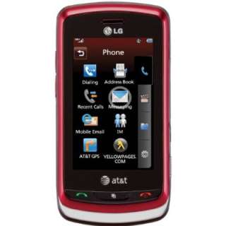 NEW LG XENON GR500 TOUCHSCREEN AT&T UNLOCKED PHONE RED  