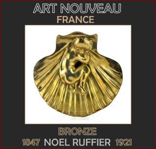 2309/FRENCH ART NOUVEAU BRONZE NOEL RUFFIER FRANCE.  