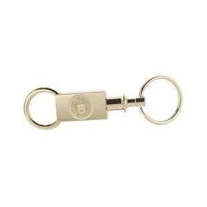  Brandeis   Two Sectional Key Ring   Gold Sports 