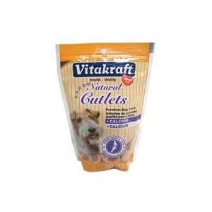 6 PACK VITAKRAFT NATURAL CUTLETS CALCIUM, Size 9 OUNCE 