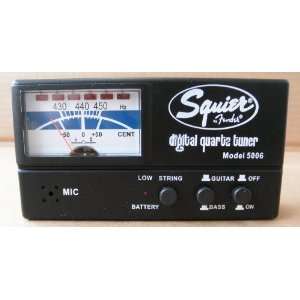  Fender Squier 5006 Digital Quartz Tuner   For Guitar and 