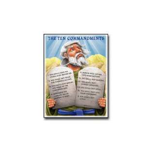  Chartlet The Ten Commandments 17 X 22: Toys & Games