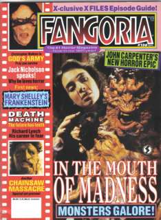 Fangoria Horror Magazine #136, X Files 1994 VERY FINE+  