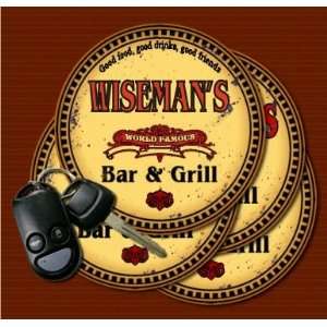  WISEMANS Family Name Bar & Grill Coasters: Kitchen 