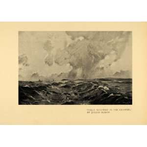  1908 Print Fresh Weather Channel Seascape Julius Olsson 