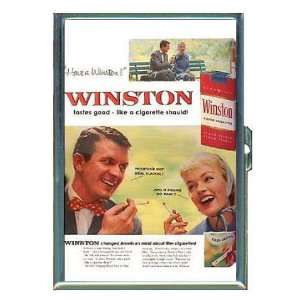  Winston Retro 1950s Cigarette Ad ID Holder, Cigarette Case 