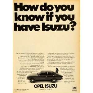  1976 Ad GM General Motors Opel Isuzu Automobile Vintage Buick Car 
