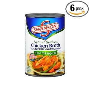 Pack Swanson Natural Goodness Chicken Broth 14.5 oz Cans:  