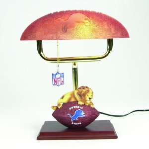  14 NFL Detroit Lions Football & Mascot Office Desk Lamp 
